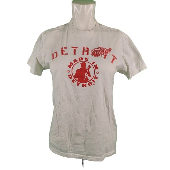 Made In Detroit Graphic Red Wings T-shirt S - Picture 1 of 3